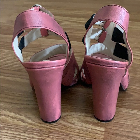 Prada runway pink thick heels with straps. - Picture 3 of 4